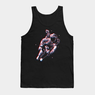 USA Space Agency Vintage 3D Spaceman Tank Top